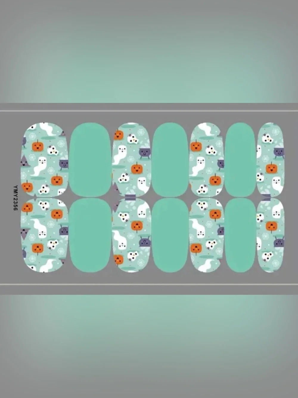 $2 Halloween Ghost & Pumpkin Nail Wraps $2 WITH ANY $10 ORDER OR MORE